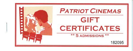 Patriot Cinemas Gift Booklet